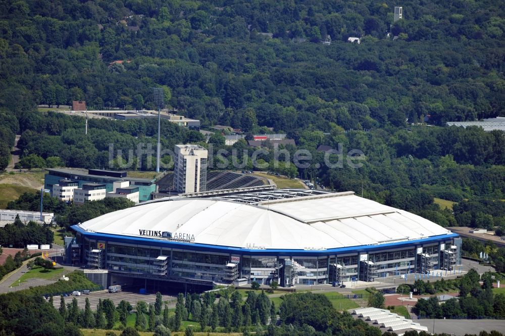 Luftbild Gelsenkirchen - Multifunktionshalle Veltins- Arena Gelsenkirchen im Bundesland Nordrhein-Westfalen