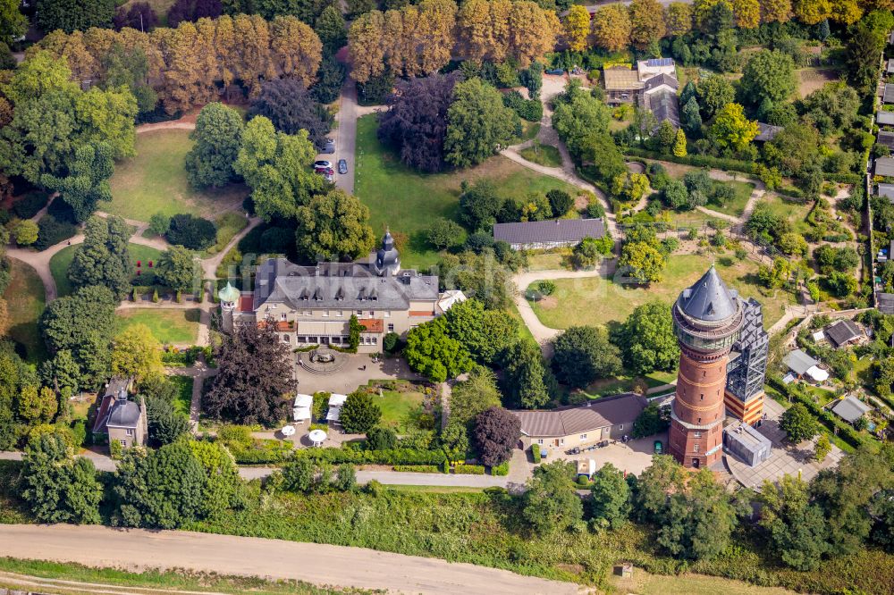 Luftbild Mülheim an der Ruhr - Museum Aquarius Wassermuseum und Schloss Styrum in Mülheim an der Ruhr im Bundesland Nordrhein-Westfalen, Deutschland