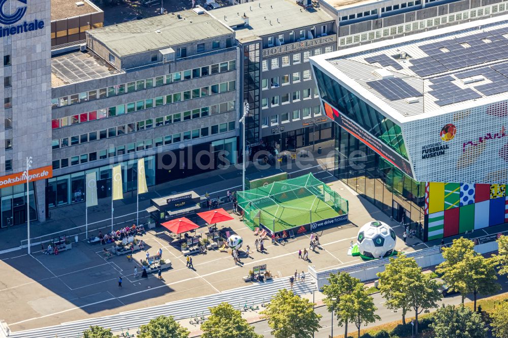 Dortmund aus der Vogelperspektive: Museum Deutsches Fußballmuseum in Dortmund im Bundesland Nordrhein-Westfalen, Deutschland