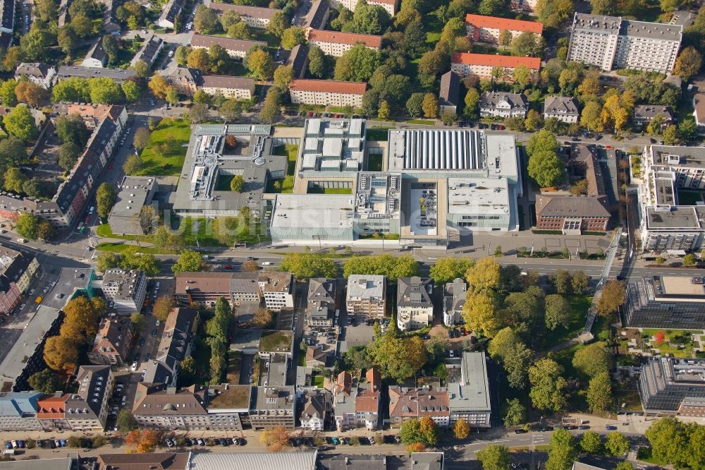 Luftaufnahme Essen - Museum Folkwang in Essen im Bundesland Nordrhein-Wesfalen