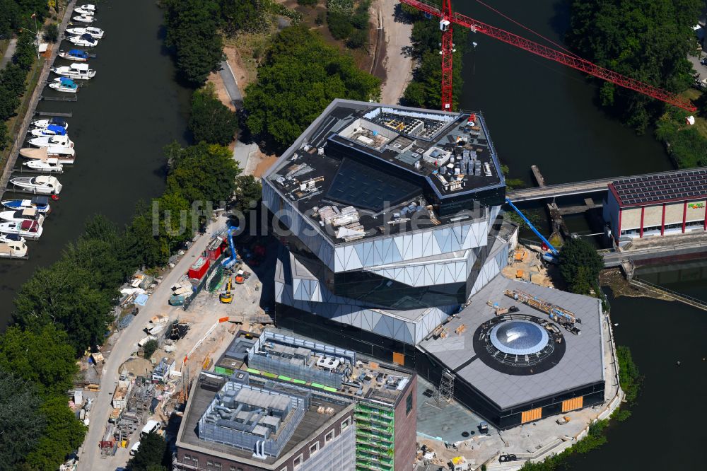 Heilbronn aus der Vogelperspektive: Museum und Science Center experimenta in Heilbronn im Bundesland Baden-Württemberg, Deutschland