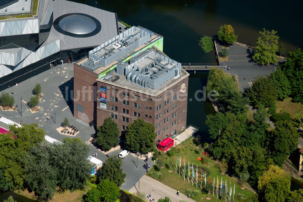 Luftbild Heilbronn - Museum und Science Center experimenta in Heilbronn im Bundesland Baden-Württemberg, Deutschland