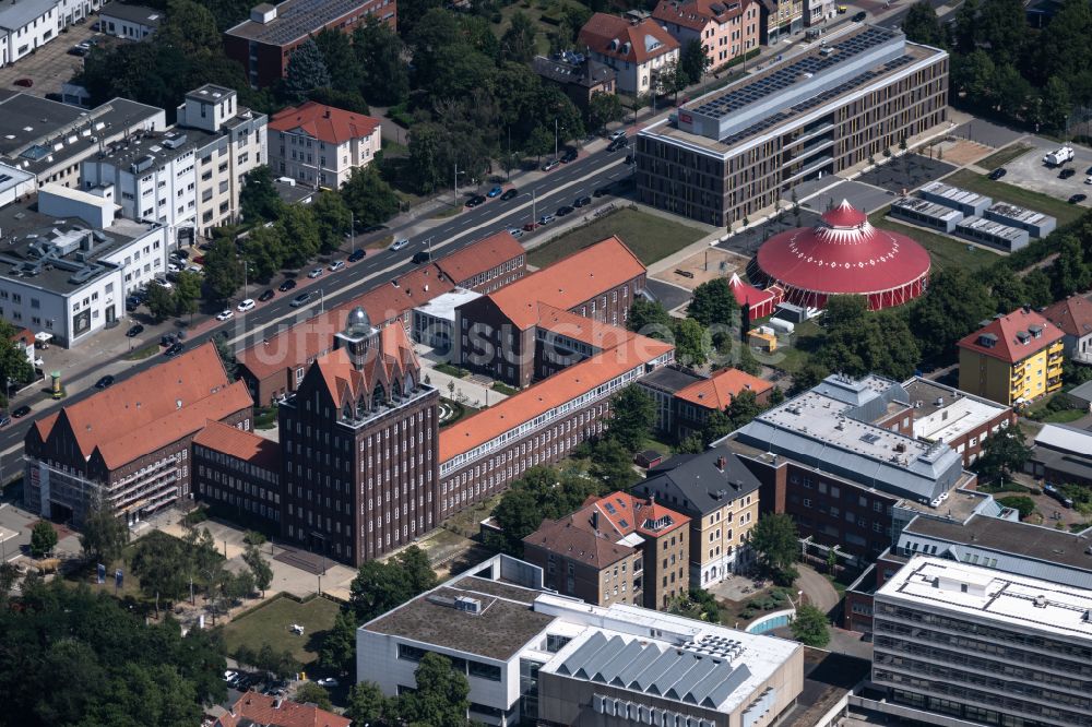 Luftbild Braunschweig - Museum Staatliches Naturhistorisches Museum und Haus der Wissenschaft Braunschweig in Braunschweig im Bundesland Niedersachsen, Deutschland