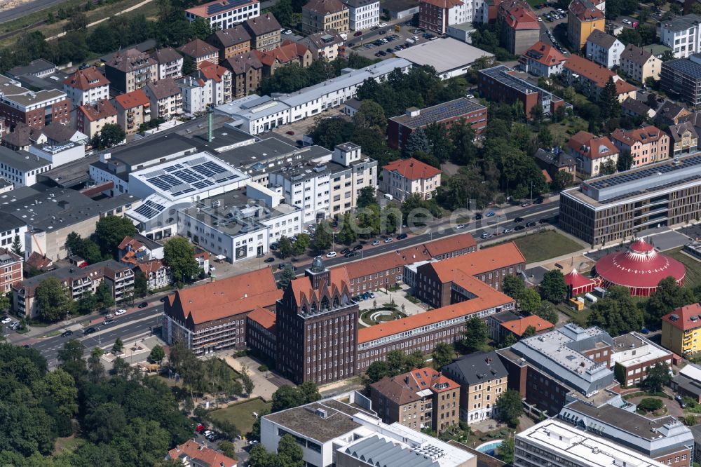 Braunschweig von oben - Museum Staatliches Naturhistorisches Museum und Haus der Wissenschaft Braunschweig in Braunschweig im Bundesland Niedersachsen, Deutschland