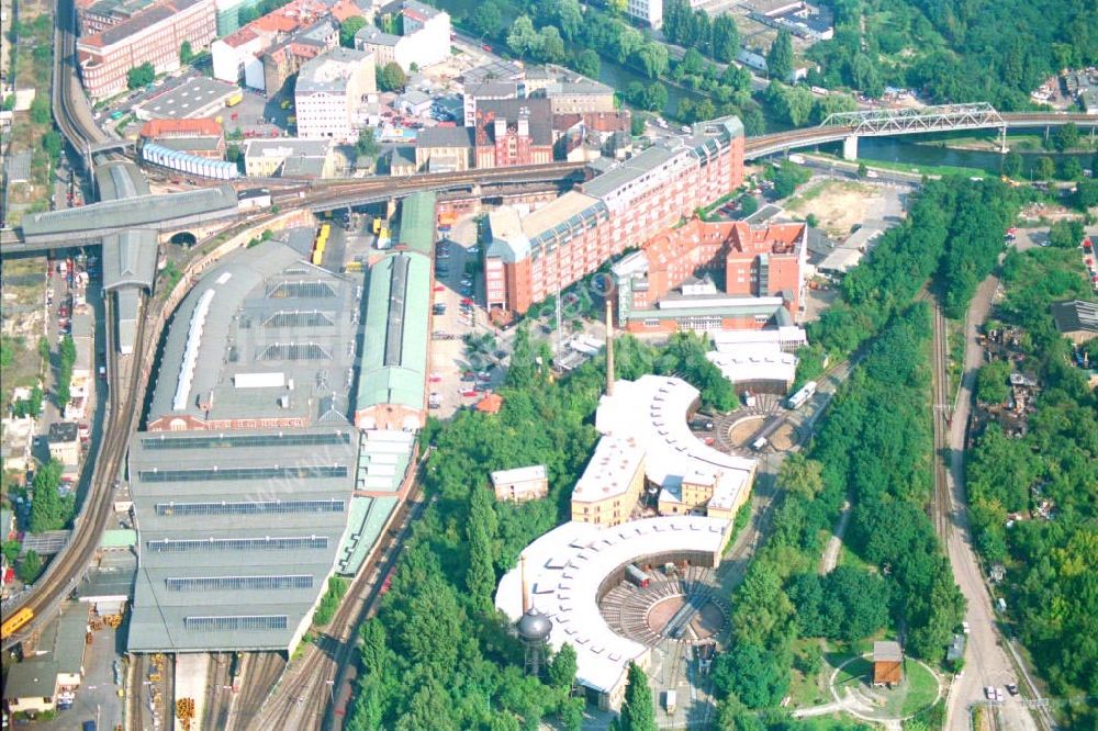 Berlin / Kreuzberg von oben - Museum für Verkehr und Technik in Berlin Kreuzberg.