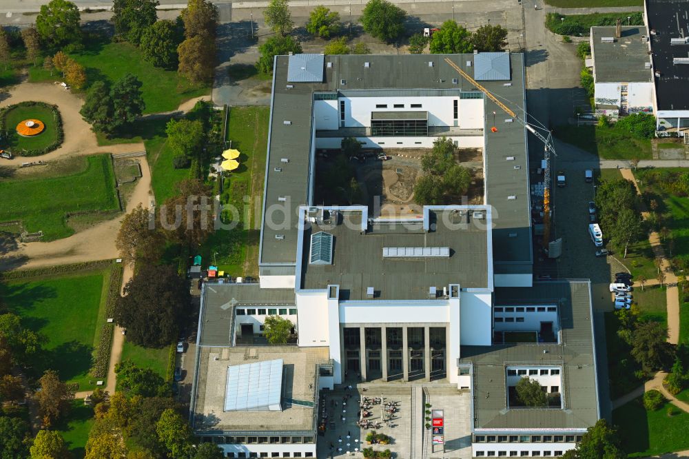 Luftbild Dresden - Museums- Gebäude- Ensemble Deutsches Hygiene-Museum in Dresden im Bundesland Sachsen