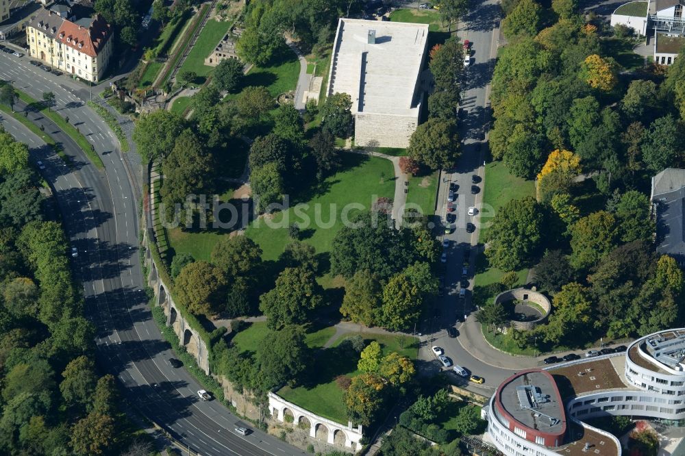 Luftaufnahme Kassel - Museums- Gebäude- Ensemble GRIMMWELT Kassel gGmbH in Kassel im Bundesland Hessen