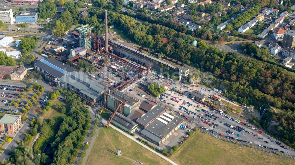 Hattingen von oben - Museums- Gebäude- Ensemble Henrichshütte LWL-Industriemuseum in Hattingen im Bundesland Nordrhein-Westfalen