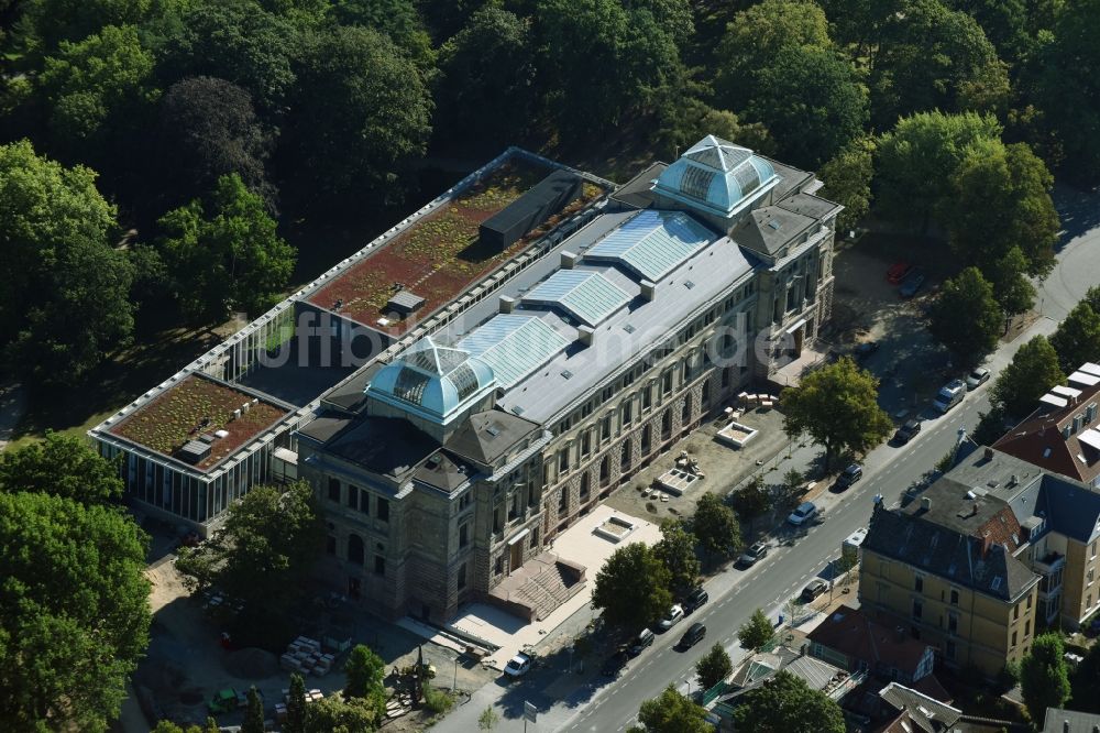 Luftaufnahme Braunschweig - Museums- Gebäude- Ensemble Herzog Anton Ulrich-Museum in Braunschweig im Bundesland Niedersachsen