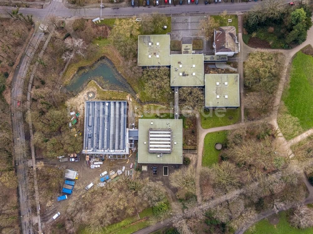 Luftbild Bottrop - Museums- Gebäude- Ensemble Josef Albers Museum Quadrat in Bottrop im Bundesland Nordrhein-Westfalen, Deutschland