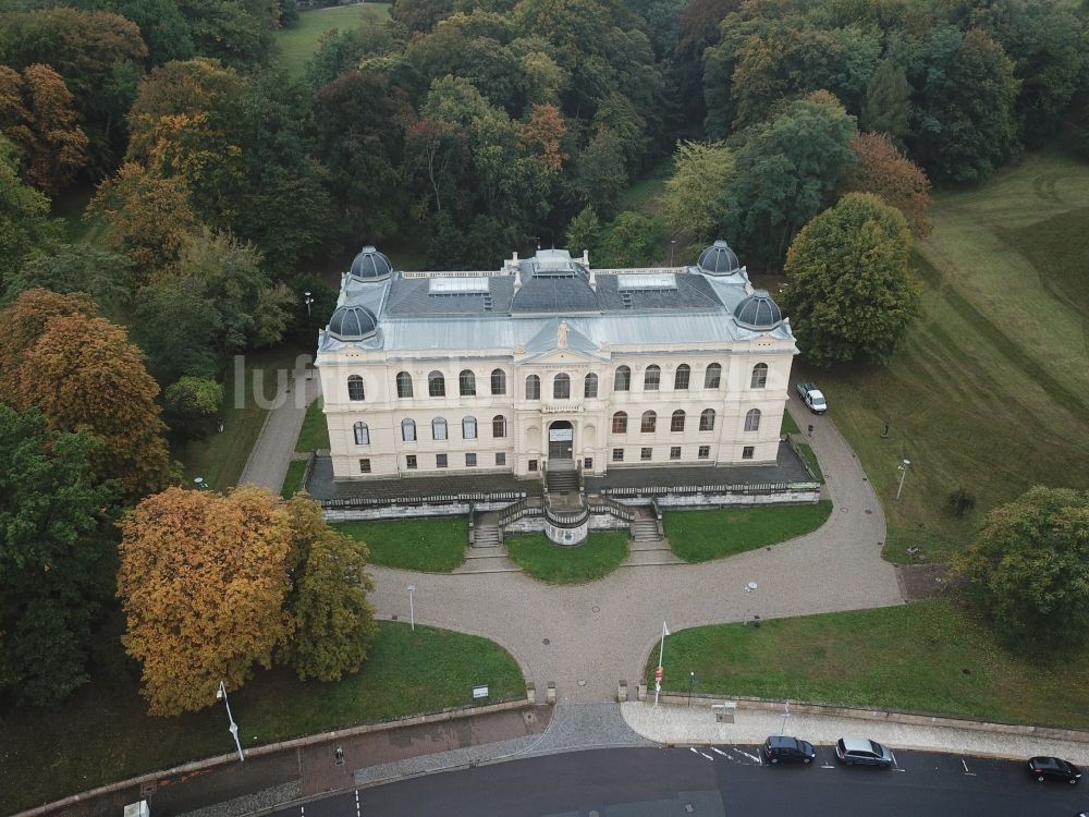 Luftaufnahme Altenburg - Museums- Gebäude- Ensemble Lindenau Museum in Altenburg im Bundesland Thüringen, Deutschland