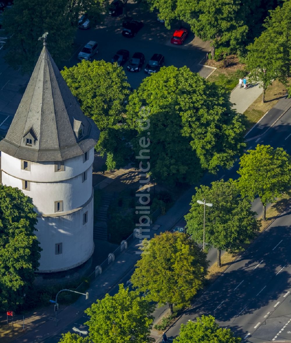 Dortmund von oben - Museums- Gebäude- Ensemble des Museum Adlerturm in Dortmund im Bundesland Nordrhein-Westfalen