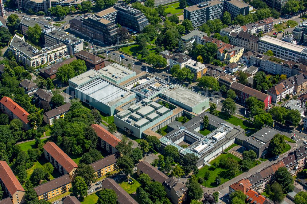 Luftbild Essen - Museums- Gebäude- Ensemble Museum Folkwang in Essen im Bundesland Nordrhein-Westfalen