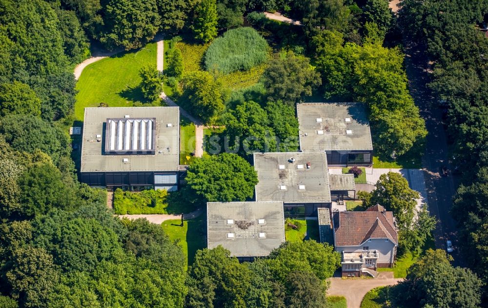 Luftbild Bottrop - Museums- Gebäude- Ensemble Museumszentrum Quadrat in Bottrop im Bundesland Nordrhein-Westfalen