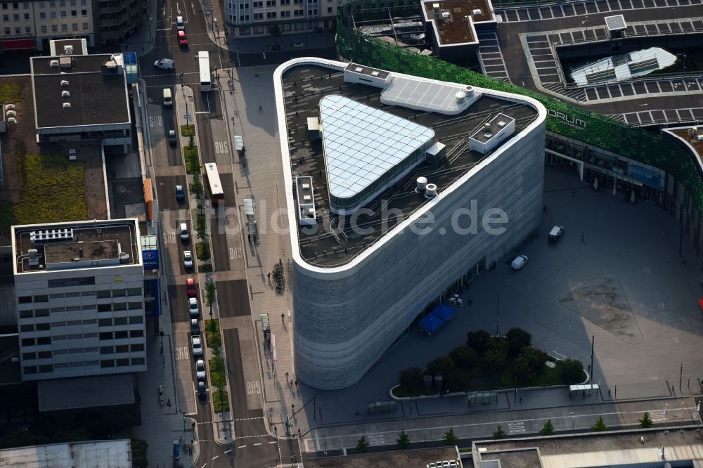 Luftbild Koblenz - Museums- Gebäude- Ensemble des Romanticum Koblenz am Zentralplatz in Koblenz im Bundesland Rheinland-Pfalz, Deutschland