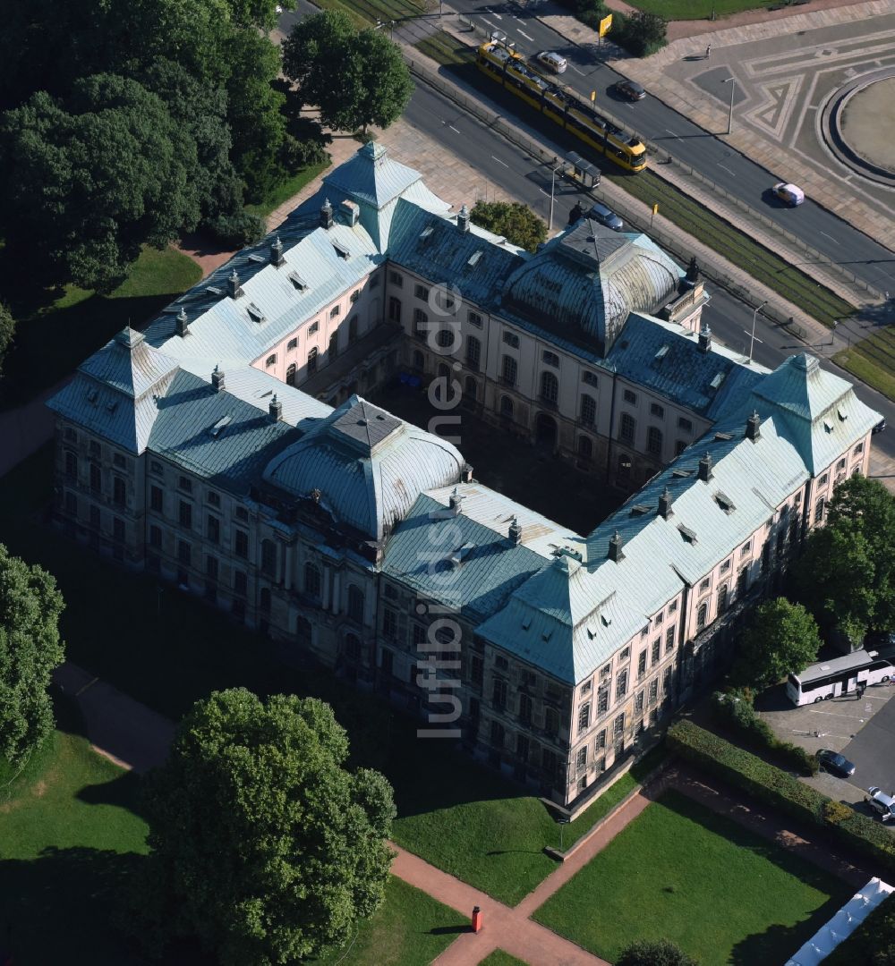 Luftbild Dresden - Museums- Gebäude- Ensemble der Senckenberger Naturhistorischen Sammlung Dresden in Dresden im Bundesland Sachsen