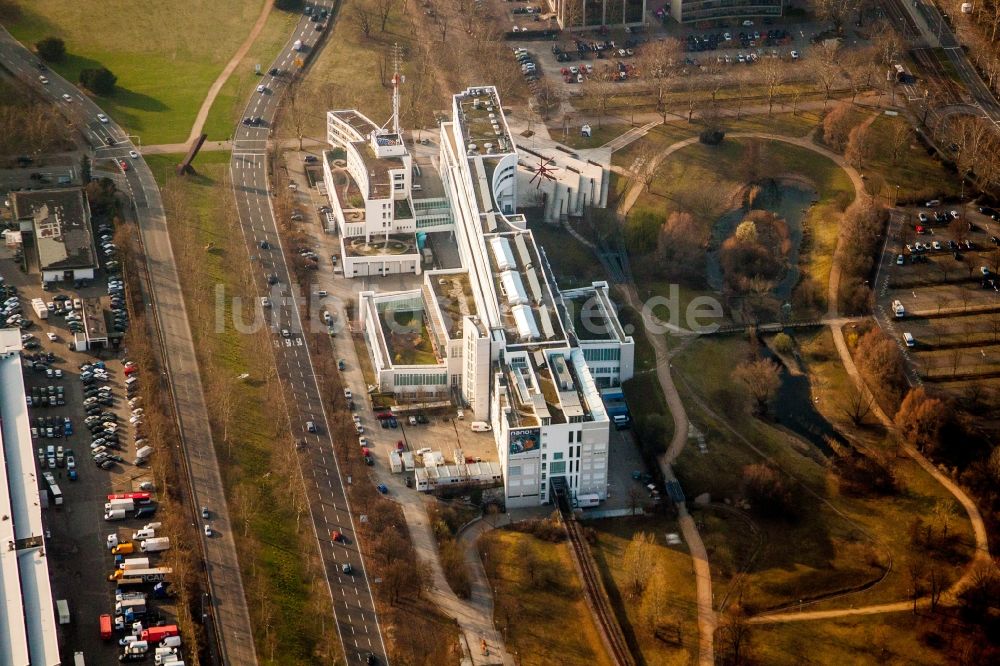 Mannheim von oben - Museums- Gebäude- Ensemble TECHNOSEUM in Mannheim im Bundesland Baden-Württemberg, Deutschland