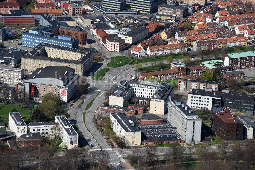 Kopenhagen aus der Vogelperspektive: Museums- Gebäude- Ensemble Zoologisk Museum in Kopenhagen in Dänemark