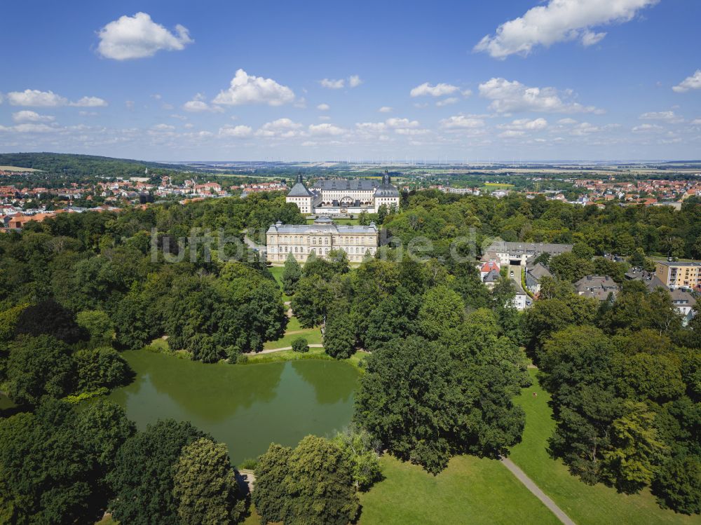 Luftbild Gotha - Museums- Gebäude Herzogliches Museum im Schlosspark im Stadtzentrum von Gotha im Bundesland Thüringen