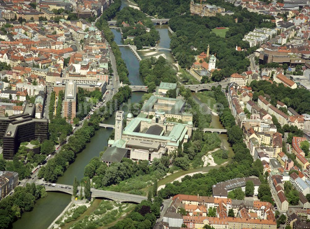 MÜNCHEN aus der Vogelperspektive: Museumsinsel