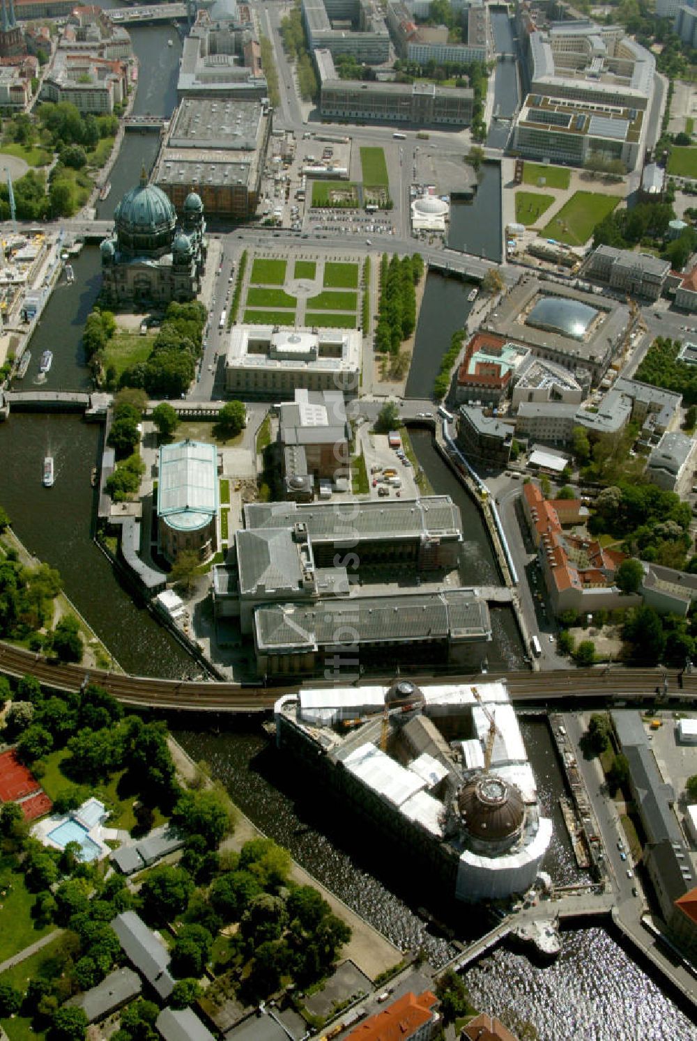 Berlin von oben - Museumsinsel Berlin