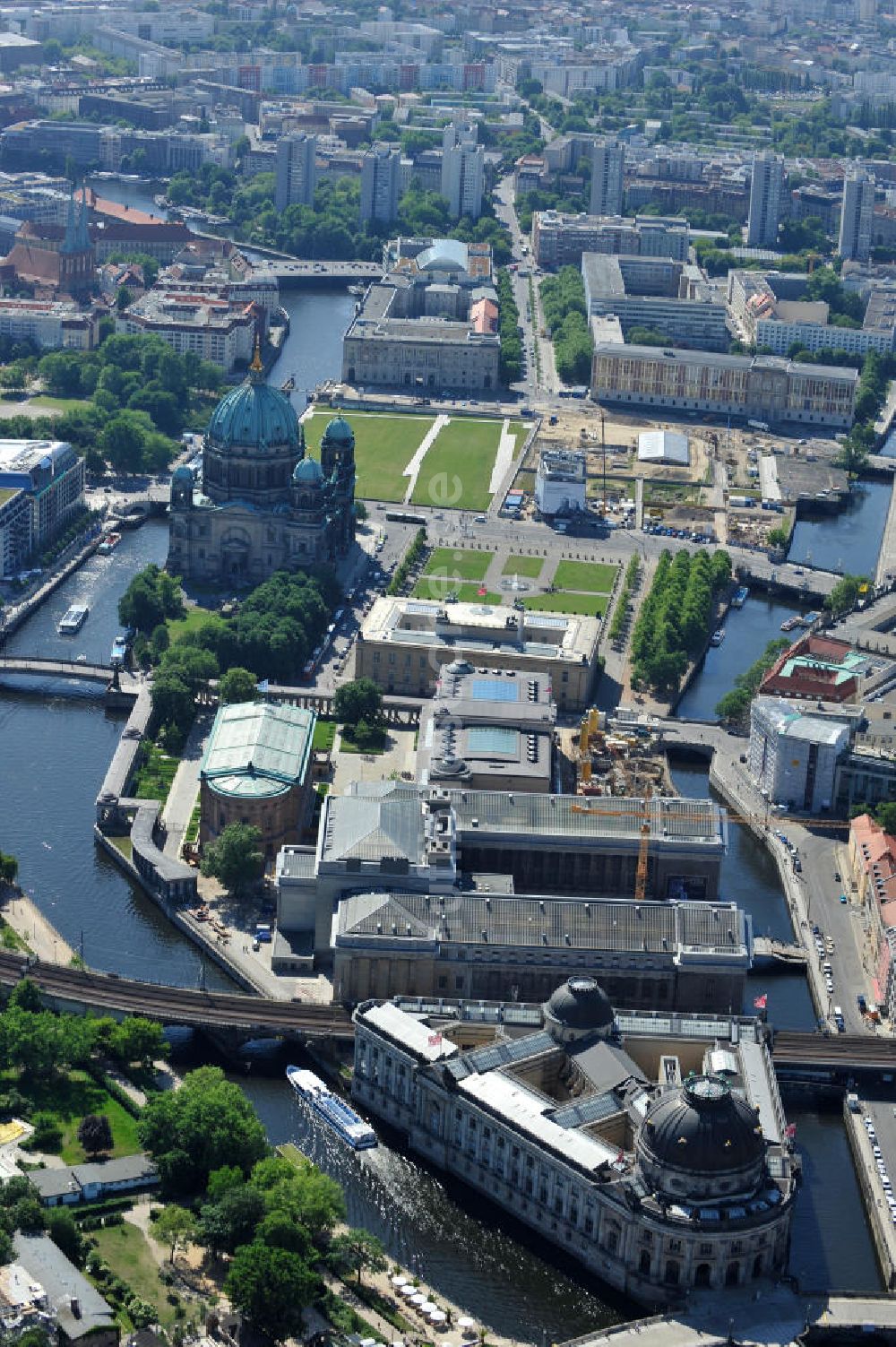 Luftaufnahme Berlin Mitte - Museumsinsel in Berlin Mitte