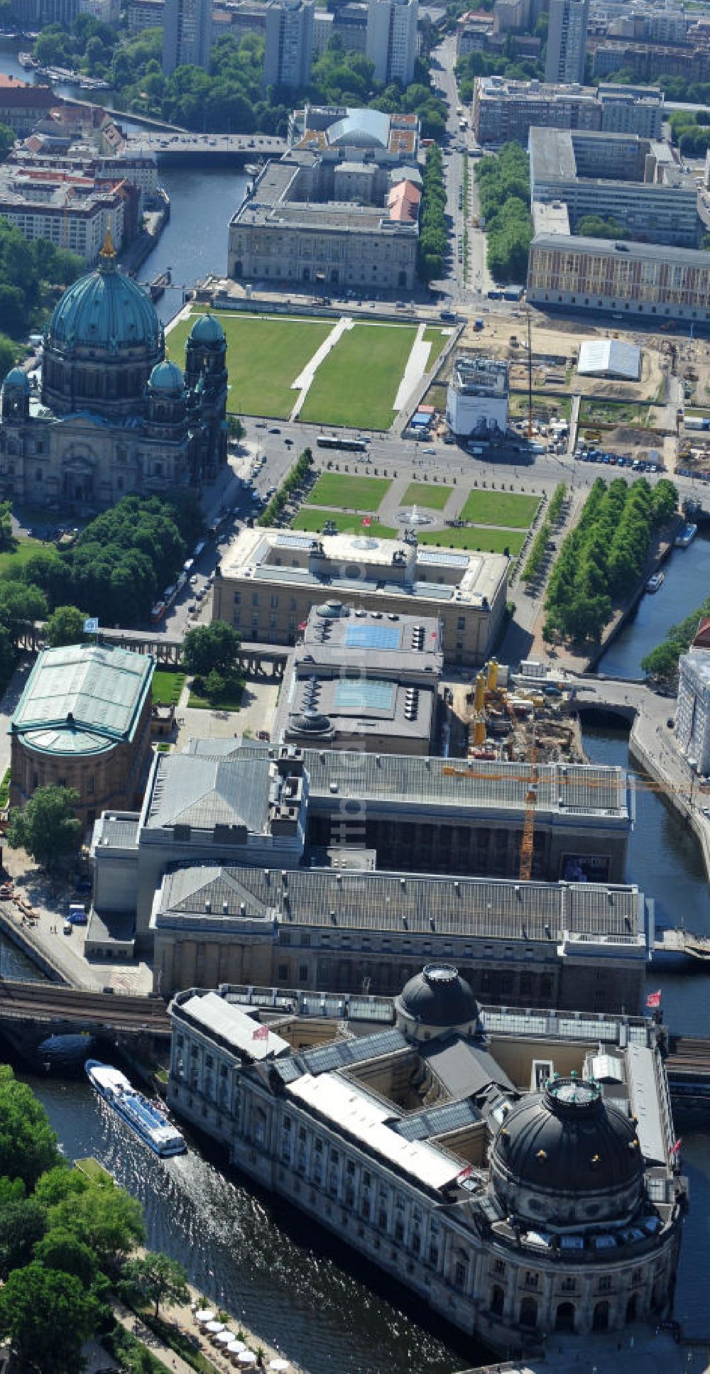 Berlin Mitte von oben - Museumsinsel in Berlin Mitte