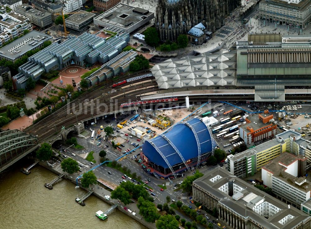 Köln aus der Vogelperspektive: Musical Dome Köln im Bundsland Nordrhein-Westfalen