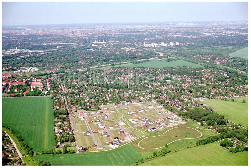 Teltow / Brandenburg aus der Vogelperspektive: Musikerviertel Teltow