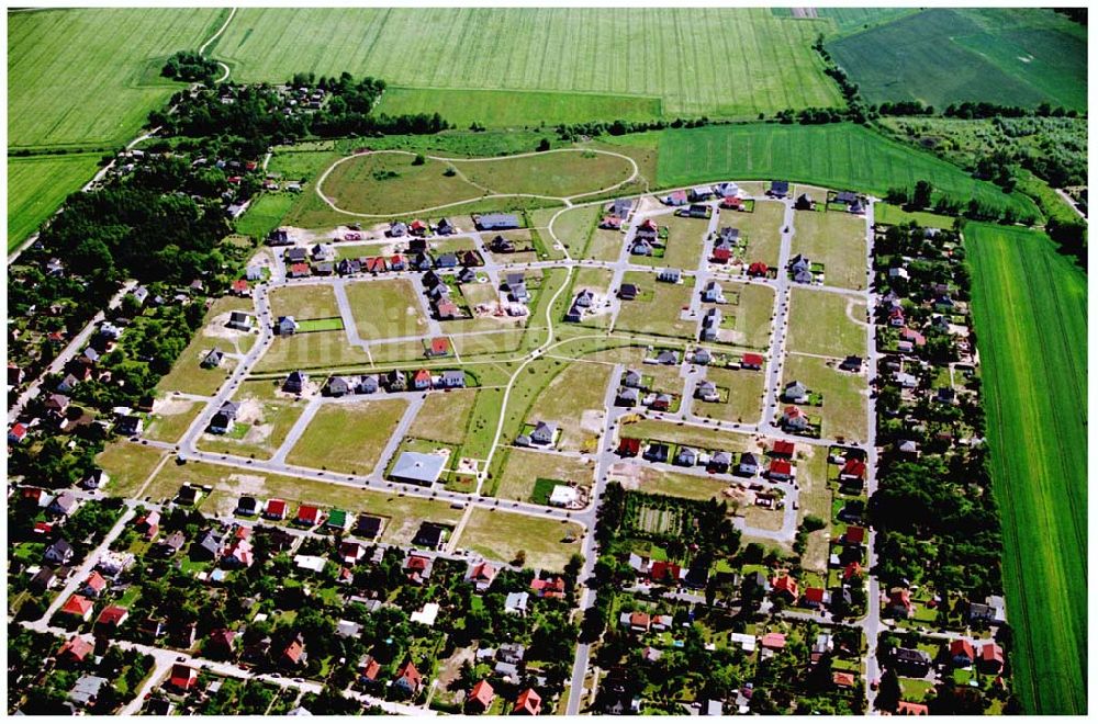 Teltow / Brandenburg von oben - Musikerviertel Teltow