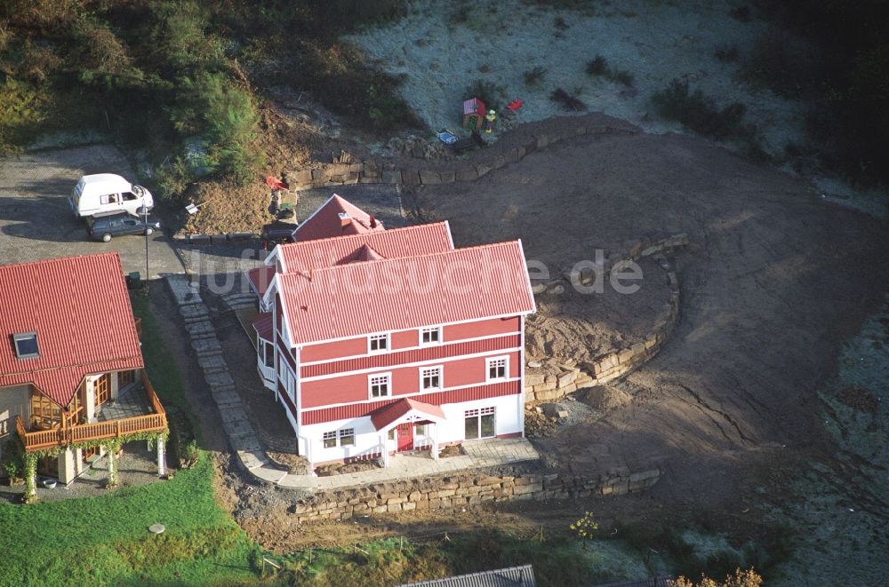 Luftbild Engelskirchen - Musterhaus- Einfamilienhaus in Engelskirchen im Bundesland Nordrhein-Westfalen, Deutschland