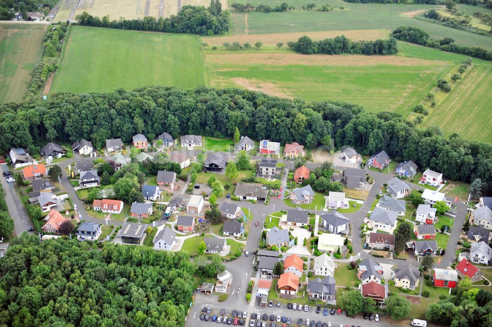 Luftaufnahme Bad Vilbel - Musterhaus-Siedlung in Bad Vilbel