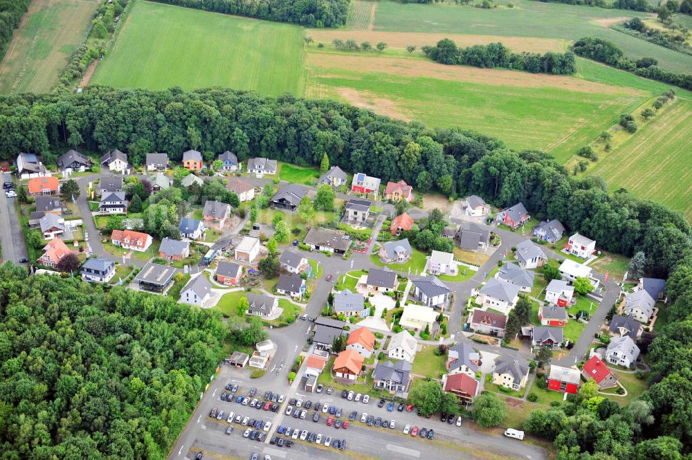 Bad Vilbel von oben - Musterhaus-Siedlung in Bad Vilbel