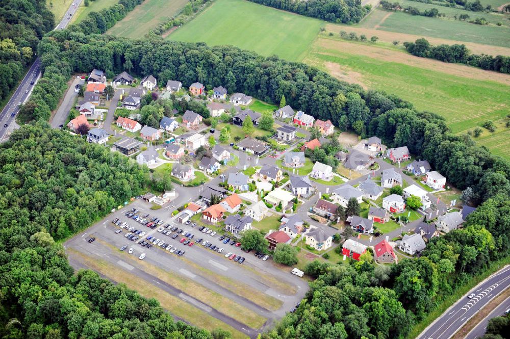 Bad Vilbel aus der Vogelperspektive: Musterhaus-Siedlung in Bad Vilbel