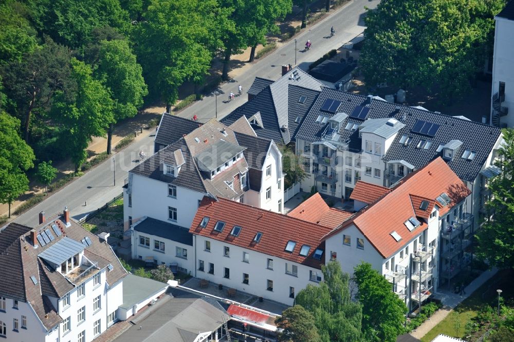 Kühlungsborn von oben - Mutter-Kind-Kurhaus der AWO Sano gGmbH am Ostseestrand von Kühlungsborn in Mecklenburg-Vorpommern