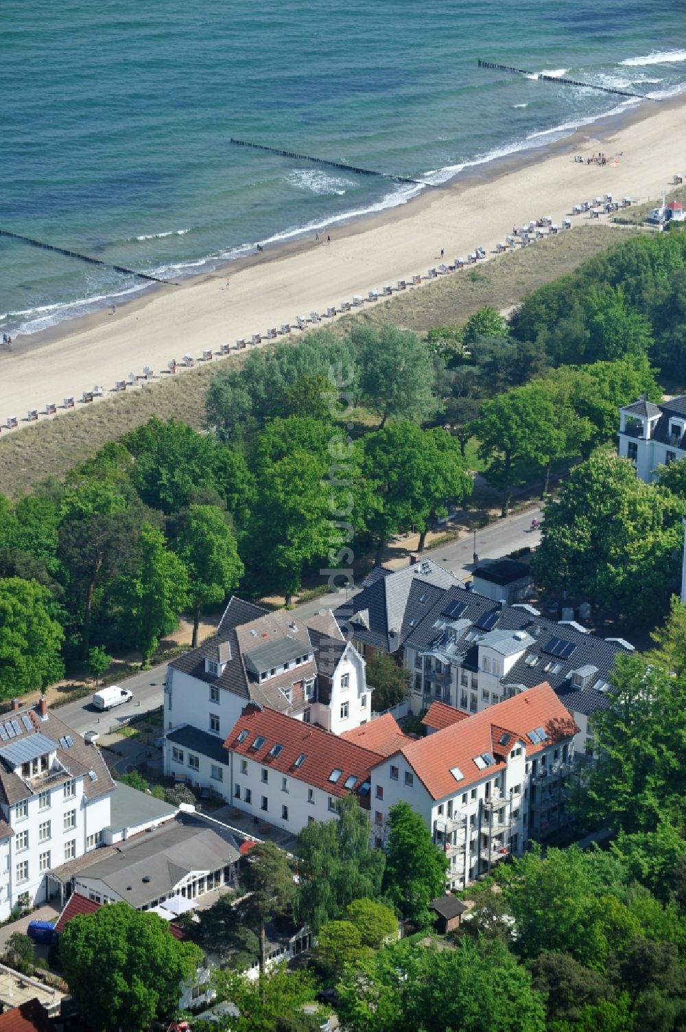 Kühlungsborn aus der Vogelperspektive: Mutter-Kind-Kurhaus der AWO Sano gGmbH am Ostseestrand von Kühlungsborn in Mecklenburg-Vorpommern