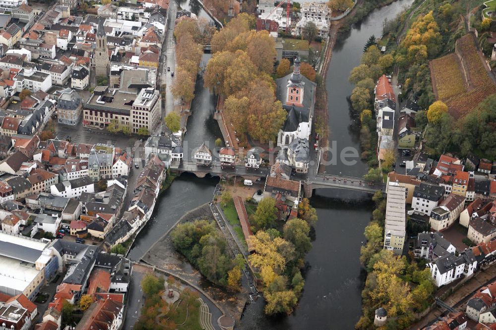 Luftaufnahme Bad Kreuznach - Nahebrücke Bad Kreuznach