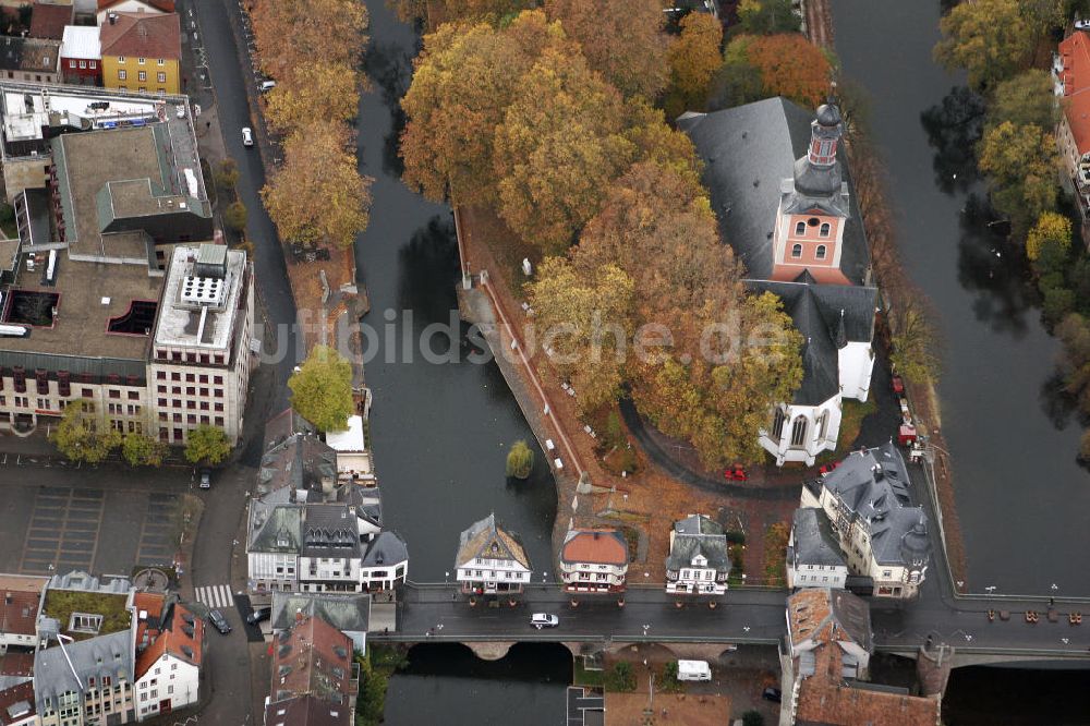 Bad Kreuznach aus der Vogelperspektive: Nahebrücke Bad Kreuznach