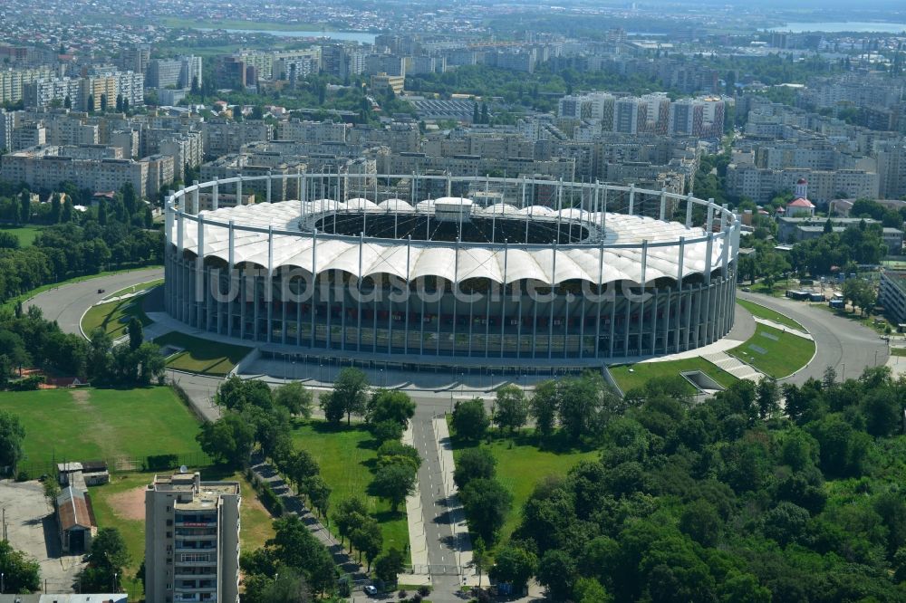 Bukarest von oben - National Arena - Stadion in Bukarest in Rumänien