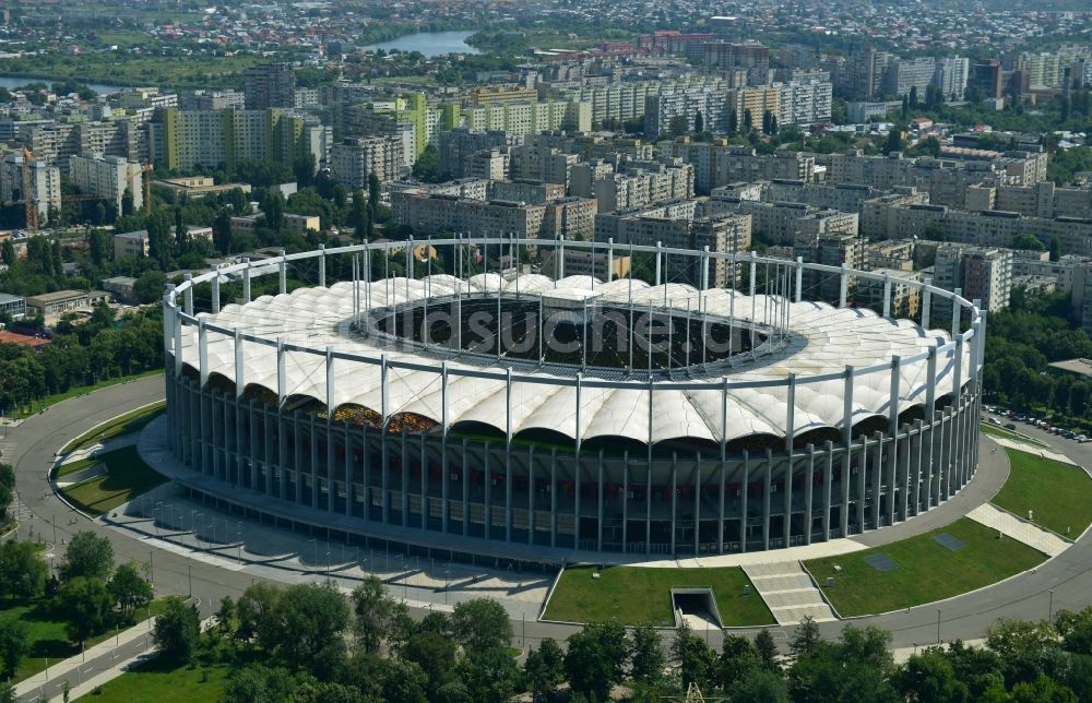 Luftaufnahme Bukarest - National Arena - Stadion in Bukarest in Rumänien