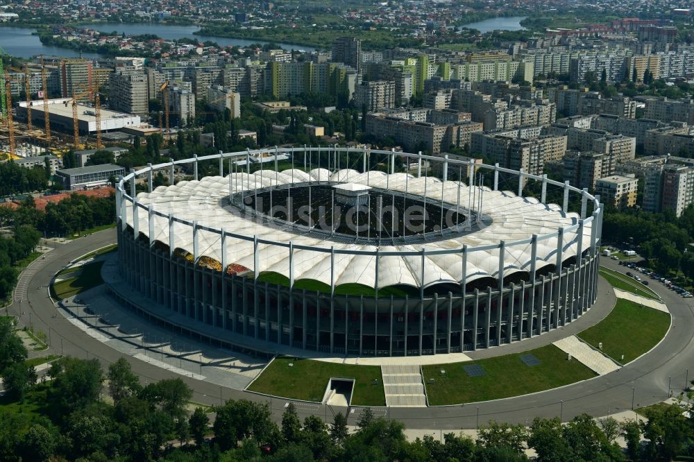 Luftbild Bukarest - National Arena - Stadion in Bukarest in Rumänien