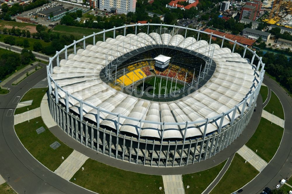 Luftaufnahme Bukarest - National Arena - Stadion in Bukarest in Rumänien