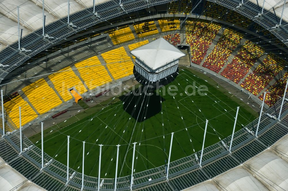 Bukarest aus der Vogelperspektive: National Arena - Stadion in Bukarest in Rumänien