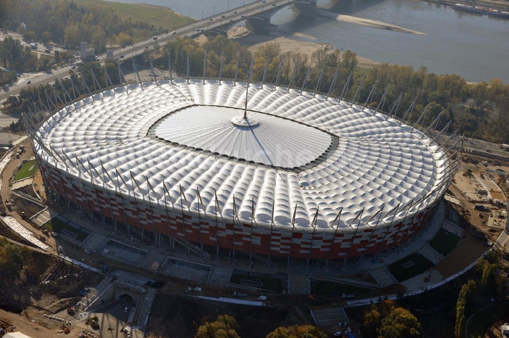 Luftbild Warschau / Warszawa / Warsaw - National Stadion Warschau / Warszawa - soccer stadium EM 2012