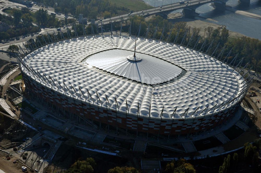 Warschau / Warszawa / Warsaw von oben - National Stadion Warschau / Warszawa - soccer stadium EM 2012