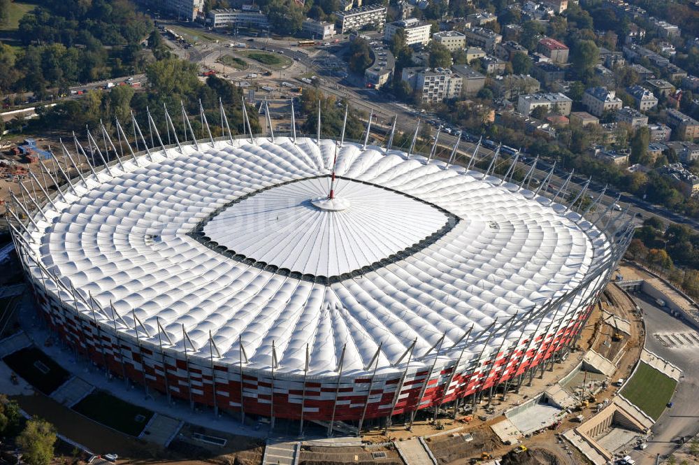 Warschau / Warszawa / Warsaw von oben - National Stadion Warschau / Warszawa - soccer stadium EM 2012