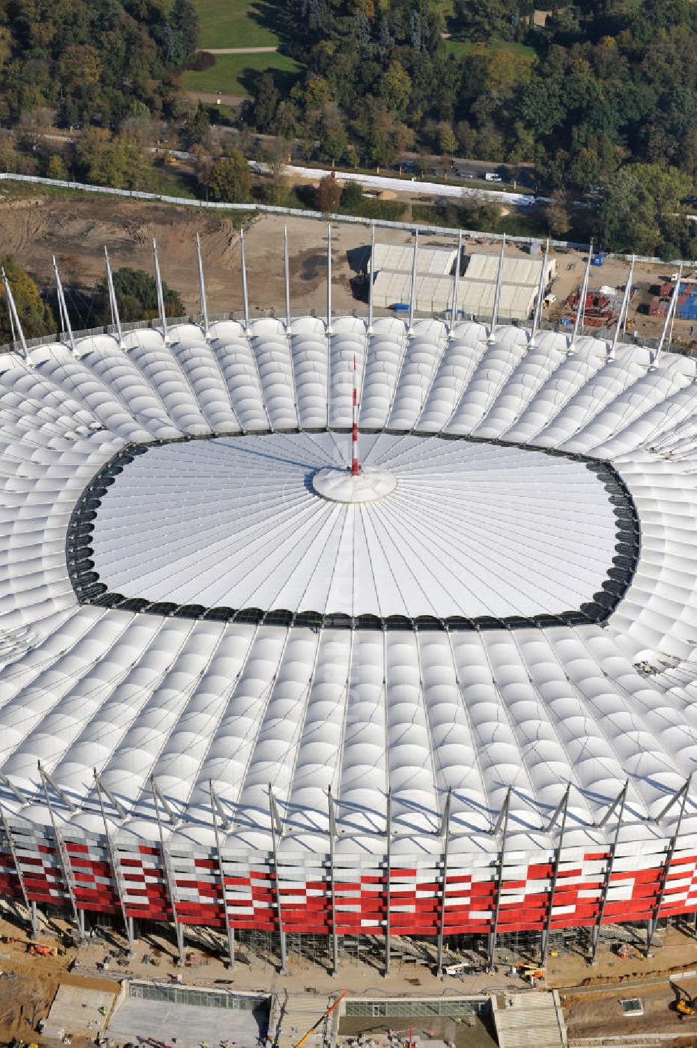 Luftbild Warschau / Warszawa / Warsaw - National Stadion Warschau / Warszawa - soccer stadium EM 2012