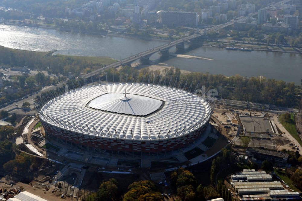 Luftbild Warschau / Warszawa / Warsaw - National Stadion Warschau / Warszawa - soccer stadium EM 2012