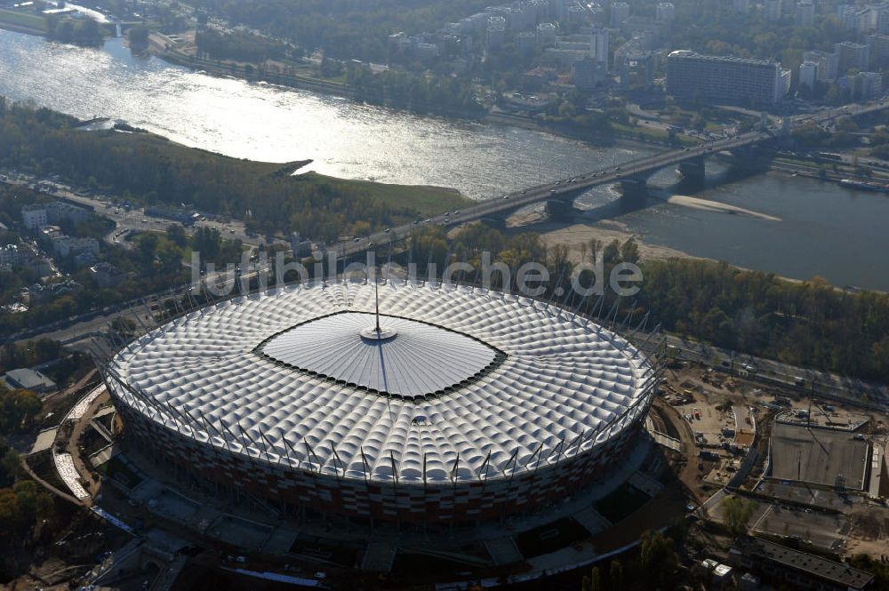 Warschau / Warszawa / Warsaw von oben - National Stadion Warschau / Warszawa - soccer stadium EM 2012