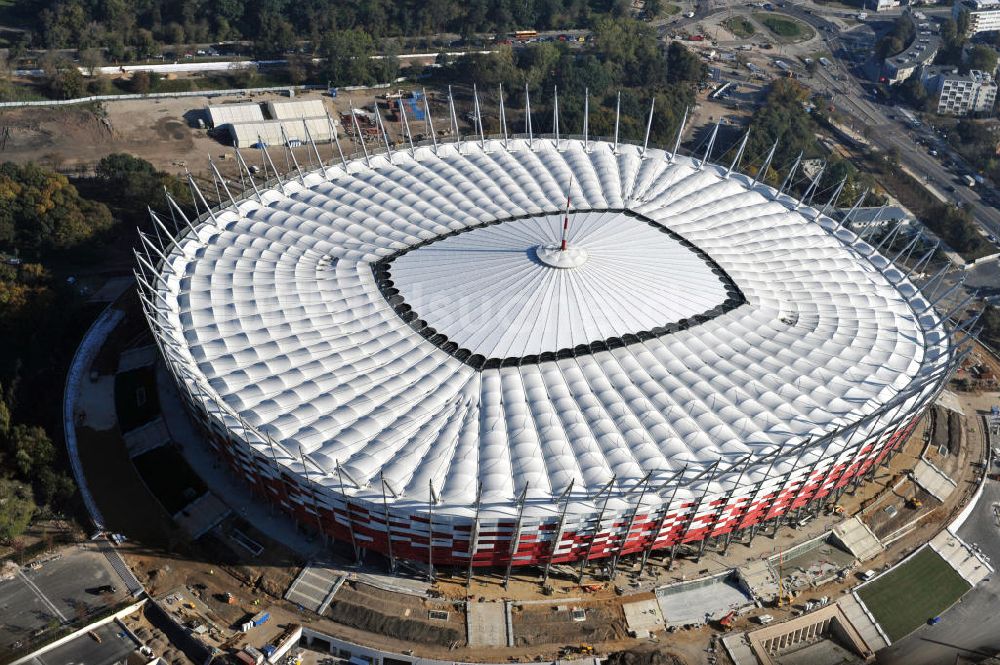 Warschau / Warszawa / Warsaw von oben - National Stadion Warschau / Warszawa - soccer stadium EM 2012